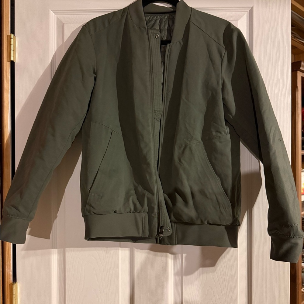 lululemon athletica Olive Green Bomber Jacket